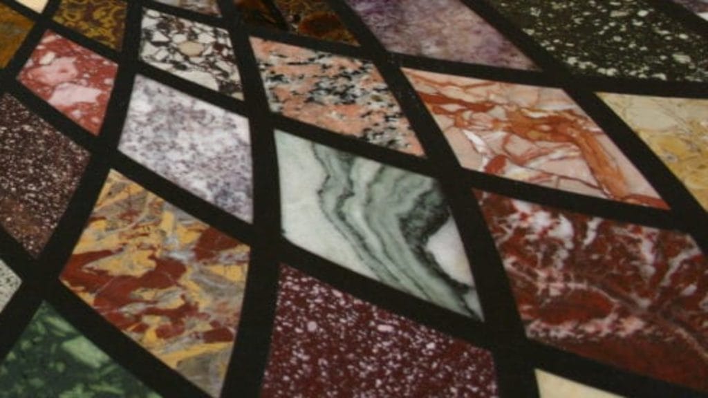 Les différentes couleurs de Marbre