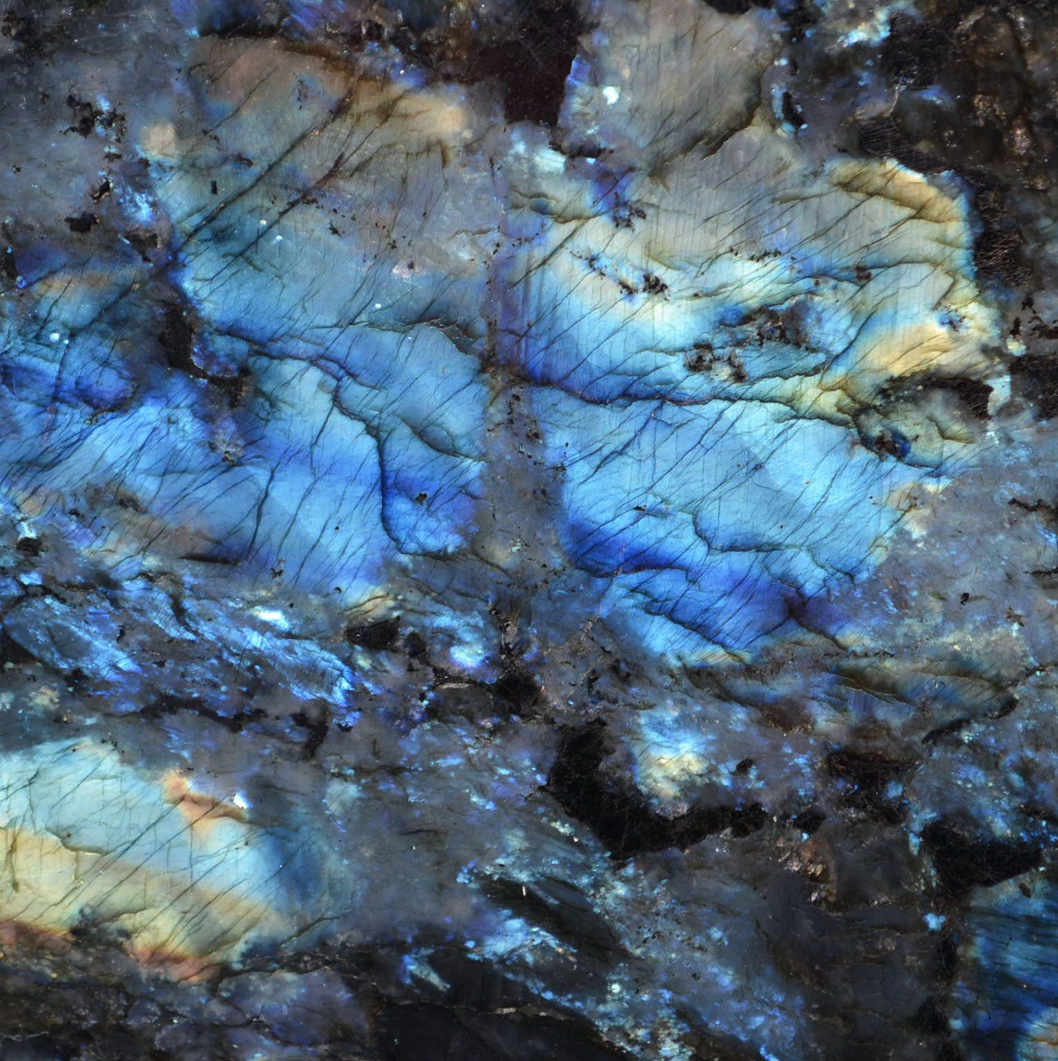 Detail de pierre d'exception Lemurian Bleu - Marbre Import