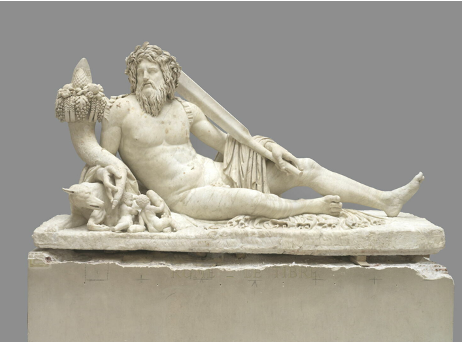 statue romaine en marbre Louvre