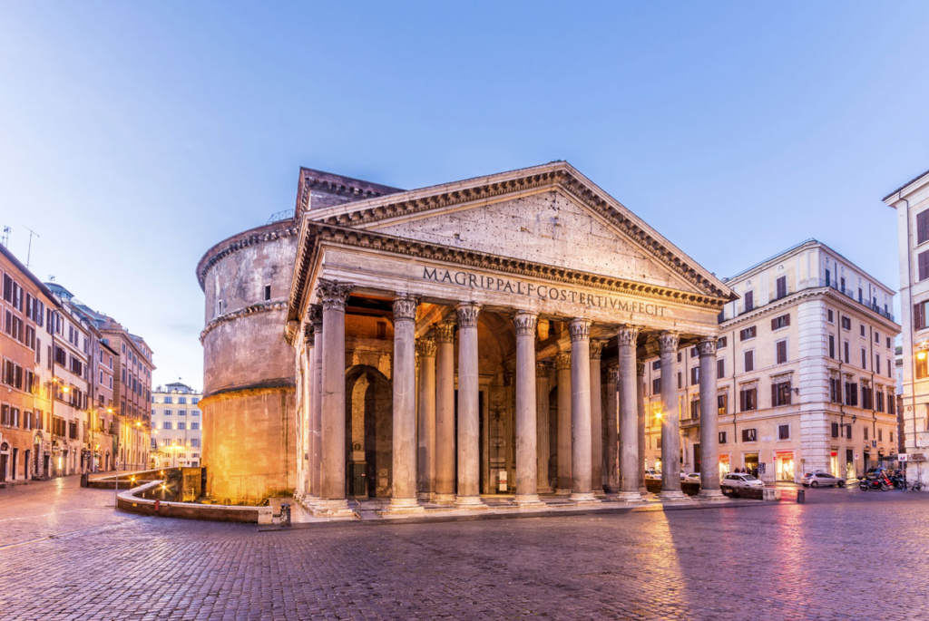 panthéon marbre Italie luxe et pouvoir Rome antique