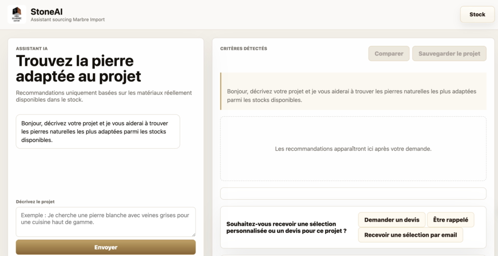 Stock Marbre Import : la plateforme de sourcing et d'aide à la décision pour la pierre naturelle